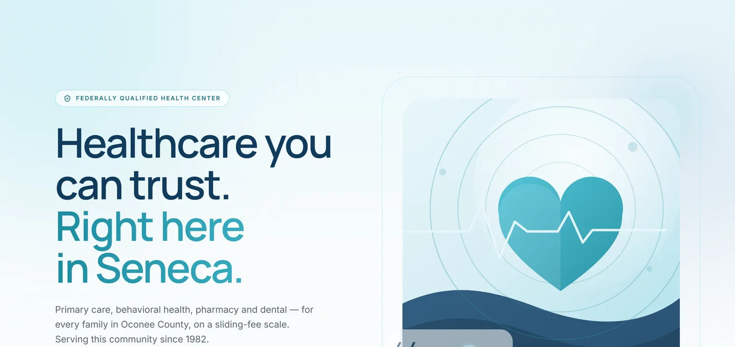 Screenshot of the Rosa Clark Medical Clinic website
